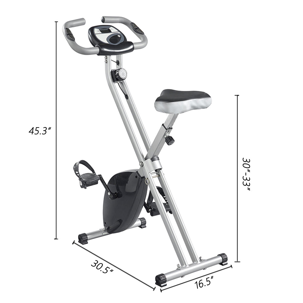 Exerpeutic Folding Magnetic Upright Exercise Bike Exerpeutic 1200