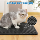 SUGIFT Black 21 x 14-inch Cat Litter Pad, Washable Household Pet Mat