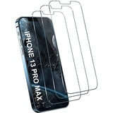 SUGIFT Compatible with iPhone 13/13 Pro Screen Protector 6.1 inch 3 Pack [Installation Tray] [Case-Friendly]