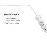Water Flosser Oral Irrigator with 10 Adjustable Water Jet Pressures, 800ml Capacity and 5 Multiuse Tips