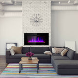 36 in Recessed Ultra Thin Wall Mounted Electric Fireplace