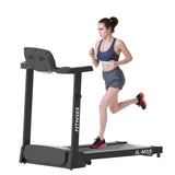 SKONYON 1.0 HP Folding Treadmill Electric Support Motorized Power Running Machine Trainer