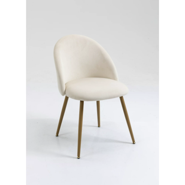 SKONYON Modern Accent Chair, Cream White