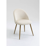 SKONYON Modern Accent Chair, Cream White