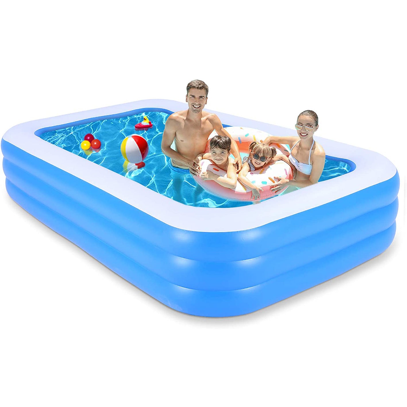 SKONYON Inflatable Swimming Pool for Kids and Adults Above Ground Pools