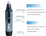 Water Resistant Stainless Steel Nose and Ear Hair Trimmer with LED Light