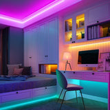 SKONYON LED Light Strip 32.8 ft 10 m RGB LED Light Strip Color Changing 3528 600 LEDs with 44 Keys IR Remote for Home Bedroom  Kitchen DIY Decoration