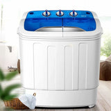 SKONYON Washing Machine Compact Mini Twin Tub 8lbs Washing Machine Washer Spinner