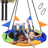 SKONYON 40 Inch Tree Swing Saucer Swing, 800Lb Weight Capacity