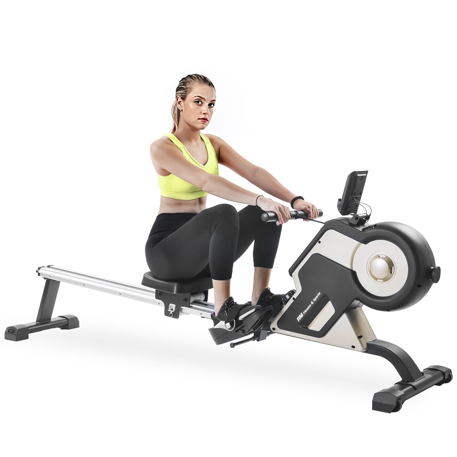 SKONYON Magnetic Rowing Machine Compact Indoor Rower with Magnetic