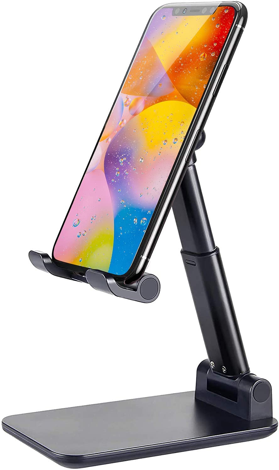 SKONYON Cell Phone Stand Angle Height Adjustable Cell Phone Stand for Desk Foldable Cell Phone Holder