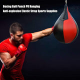 SKONYON Boxing Pear Shape PU Speed Ball Swivel Punch Bag Punching Exercise Speedball Speed Bag Punch Fitness Training Ball