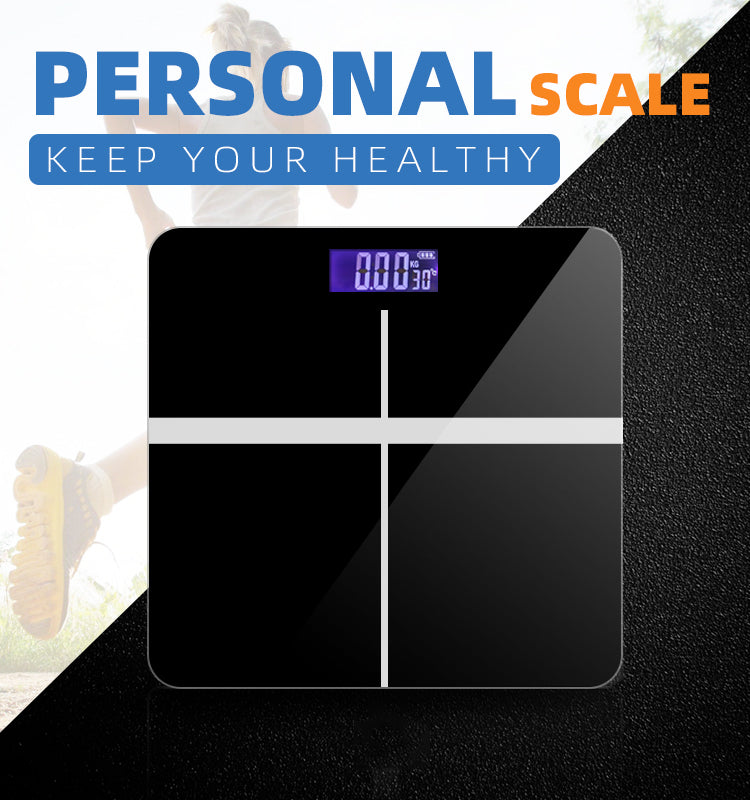 SKONYON Precision Body Weight Bathroom Scale with Backlit Display, Step-On Technology, 400 lbs Capacity and Accurate Weight Measurements, Black