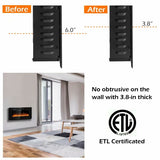 36 in Recessed Ultra Thin Wall Mounted Electric Fireplace