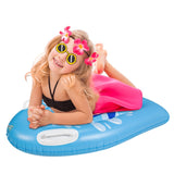 Outdoor Summer Inflatable Surfboard Inflatable Surfing Body Board with Handles Children's Portable Floating Board Surfboard for Beach Surfing Swimming Summer Water Fun