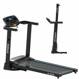 Black 1.0HP Electric Motorised Folding Running/Walking Fitness Treadmill Machine with LED Display