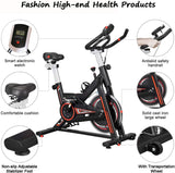 Adjustable Exercise Bike Bicycle Cycling Cardio Fitness LCD w/ 22lb Flywheel