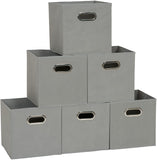 SUGIFT Open Fabric Storage Cube Bins, Set of 6