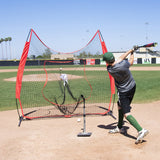 SKONYON 7' x 7' Portable Baseball and Softball Practice Net for Pitching and Hitting
