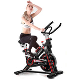 SKONYON Exercise Bike Stationary Indoor Cycling Bike Heavy Duty Flywheel Bicycle for Home Cardio Workout