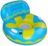 SKONYON Inflatable Swimming Pool Float for Adult, Pool Lounger Float with Cup Holder and Handles, Inflatable Water Float Pool Party Toys, Pool Floating Chair Hammock Water Park Float Sunbathing Pool