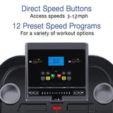 SKONYON Multi-Functional Electric Folding Treadmill for Home Use With Cup Holder Heart Pulse System Low Noise Electric Running Training Fitness Treadmill - Built-in MP3 Speaker, 12 Preset Program