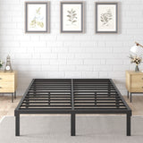 SKONYON 14 Inch Heavy Duty Metal Platform Bed Frame Queen Size