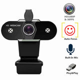 SUGIFT Webcam with Microphone, 1080P HD Streaming Web Camera for Desktop Computer, PC USB Camera 110-Degree with Privacy Cover Mic for Video